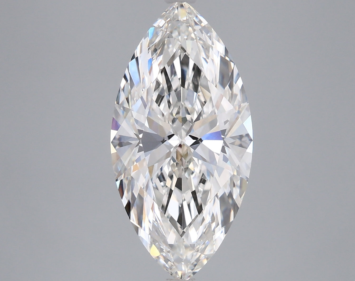 3.55 Carat Marquise Shaped, Ideal Cut, G Color, VVS2 Clarity, IGI Certified Lab Grown Diamond