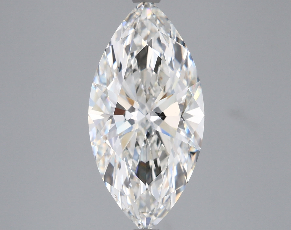 3.56 Carat Marquise Shaped, Ideal Cut, G Color, VVS2 Clarity, IGI Certified Lab Grown Diamond
