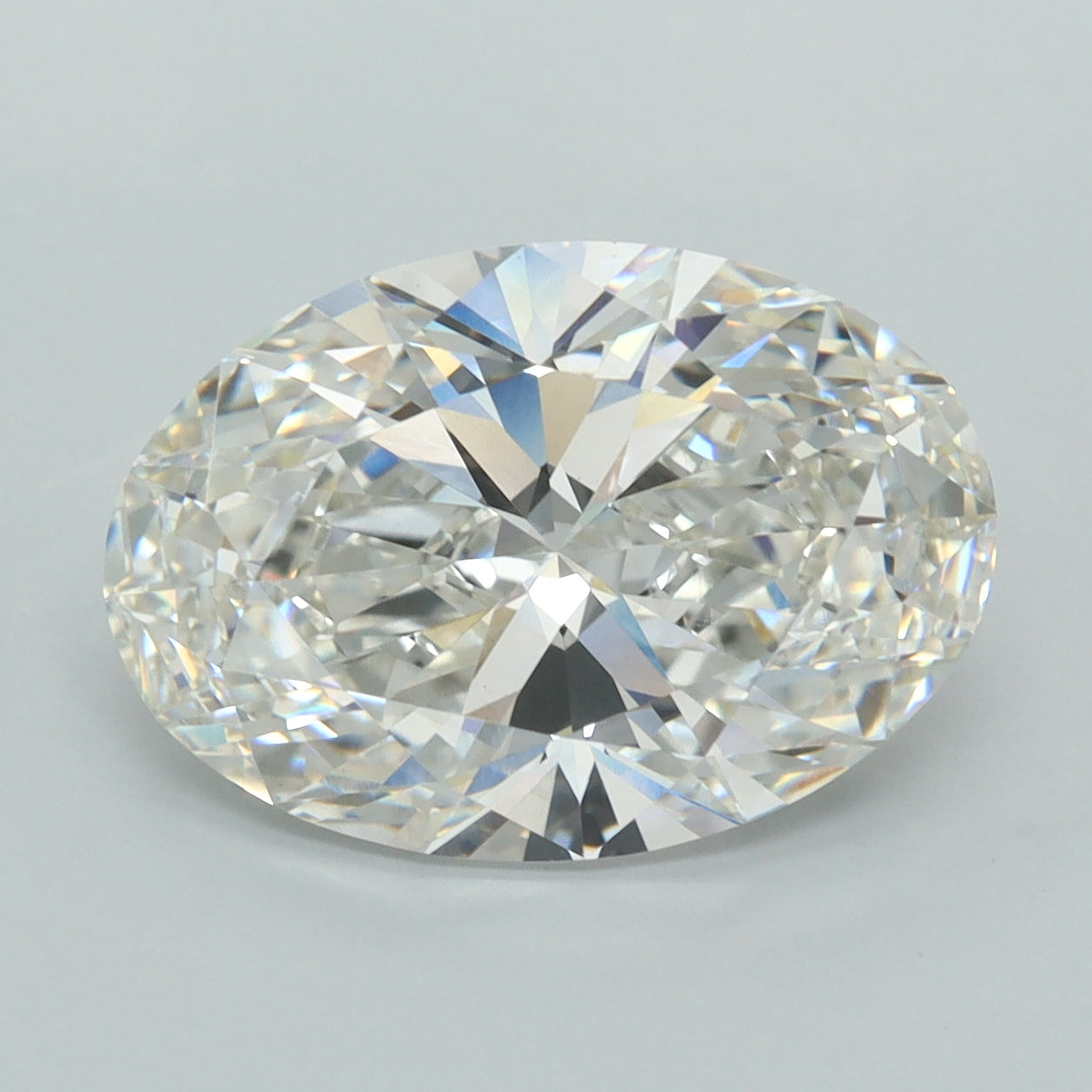 5.05 Carat Oval Shaped, Ideal Cut, G Color, VVS2 Clarity, IGI Certified Lab Grown Diamond