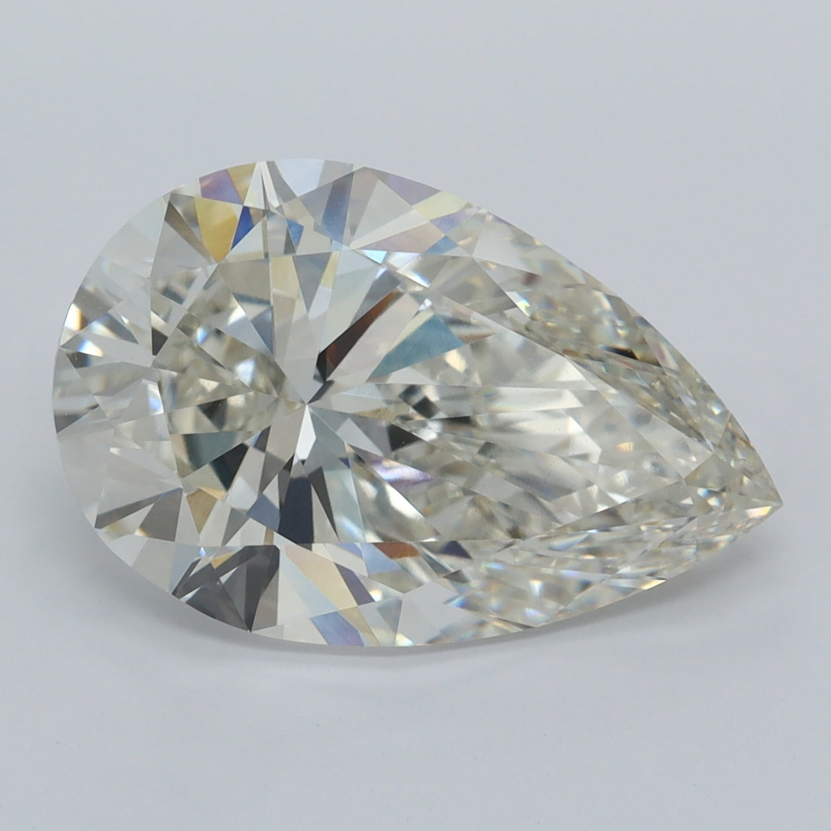 5.01 Carat Pear Shaped, Ideal Cut, H Color, VVS2 Clarity, IGI Certified Lab Grown Diamond