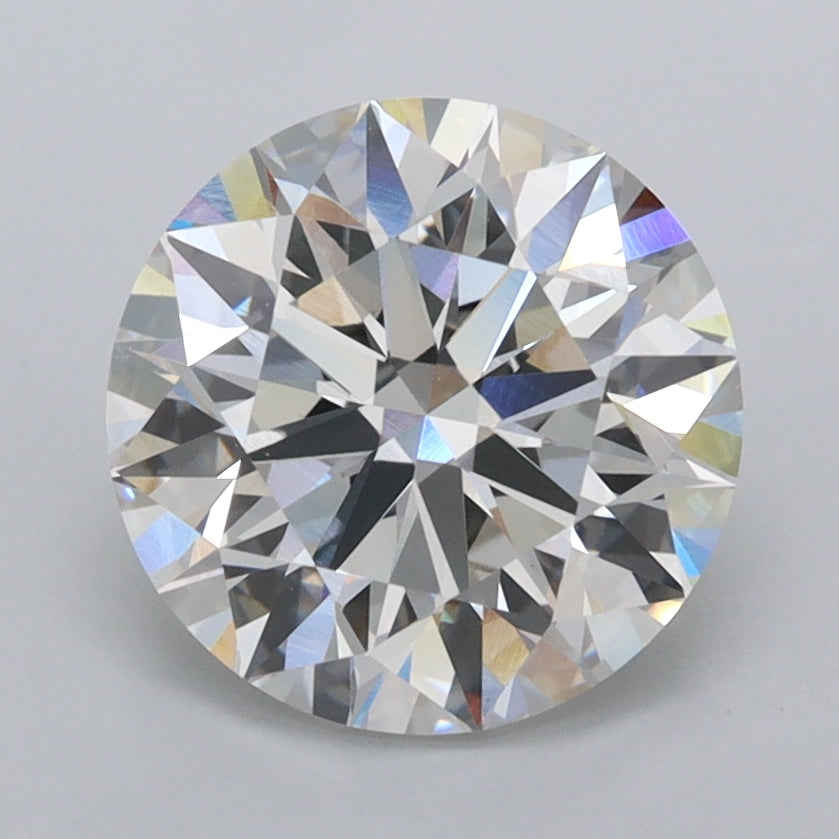 2.51 Carat Round Shaped, Ideal Cut, F Color, VVS2 Clarity, IGI Certified Lab Grown Diamond