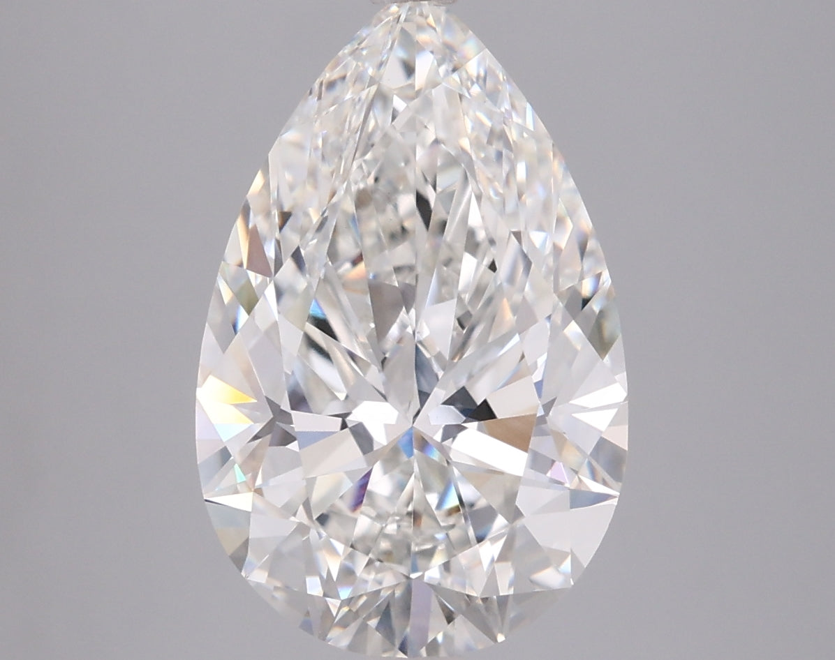 4.79 Carat Pear Shaped, Ideal Cut, G Color, VVS2 Clarity, IGI Certified Lab Grown Diamond