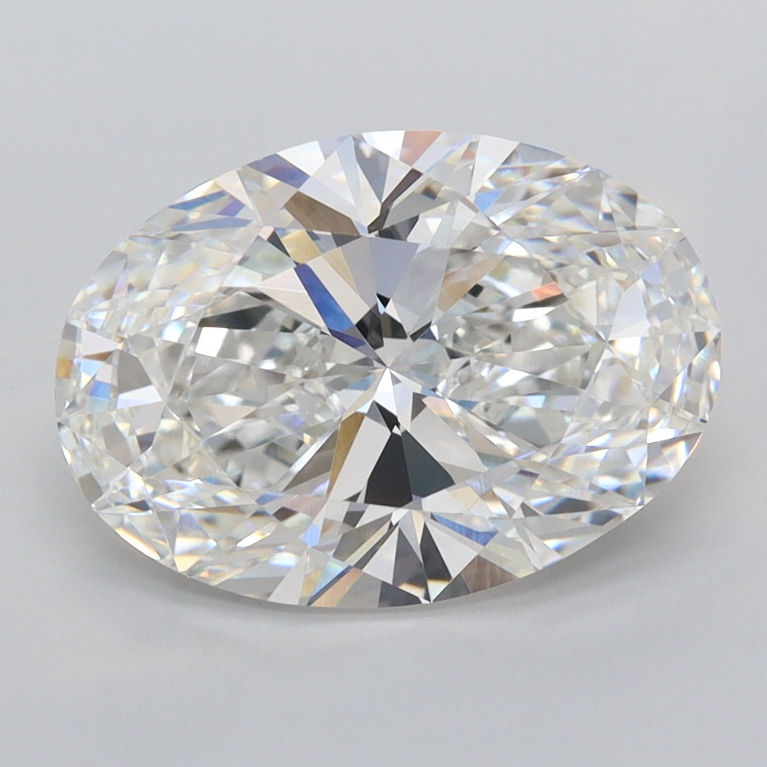 4.06 Carat Oval Shaped, Ideal Cut, F Color, VVS1 Clarity, IGI Certified Lab Grown Diamond