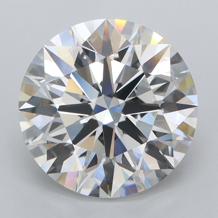 4.05 Carat Round Shaped, Ideal Cut, E Color, VVS2 Clarity, IGI Certified Lab Grown Diamond