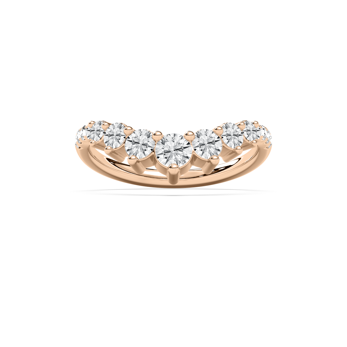 Nola Wedding Band in Rose Gold