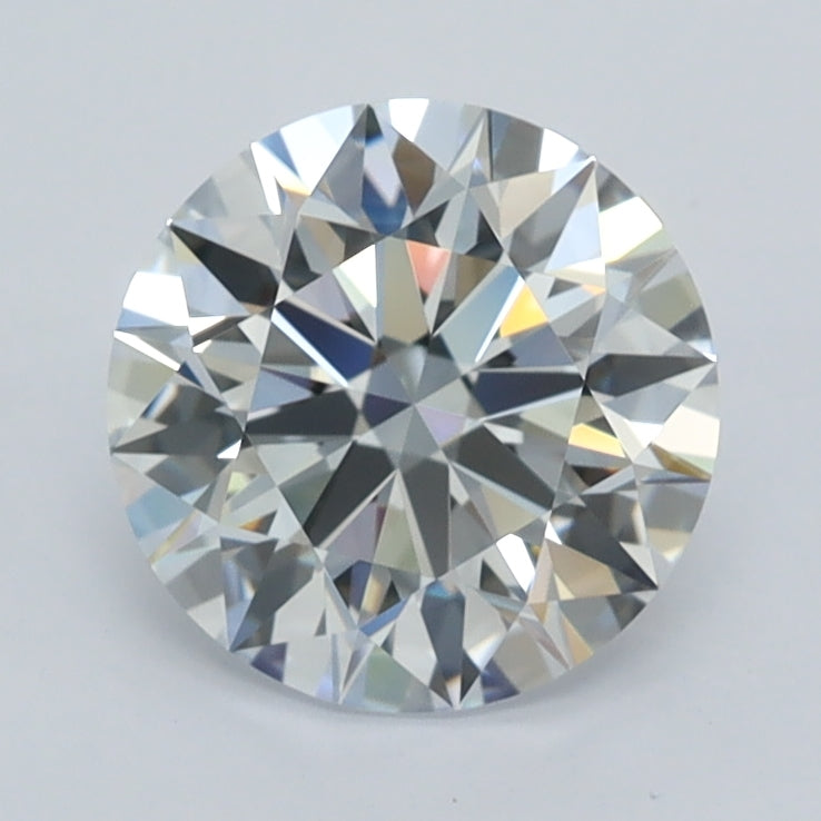 1.57 Carat Round Shaped, E Color, VVS1 Clarity, GCAL Certified Lab Grown Diamond