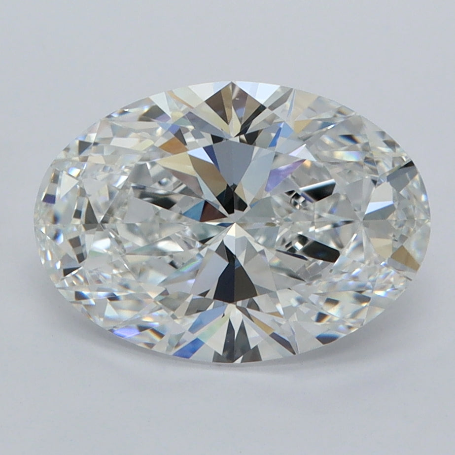 2.55 Carat Oval Shaped, Ideal Cut, D Color, VVS1 Clarity, IGI Certified Lab Grown Diamond
