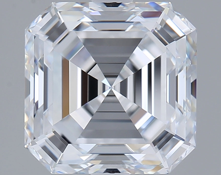 3.23 Carat Asscher Shaped, Ideal Cut, D Color, VVS1 Clarity, IGI Certified Lab Grown Diamond