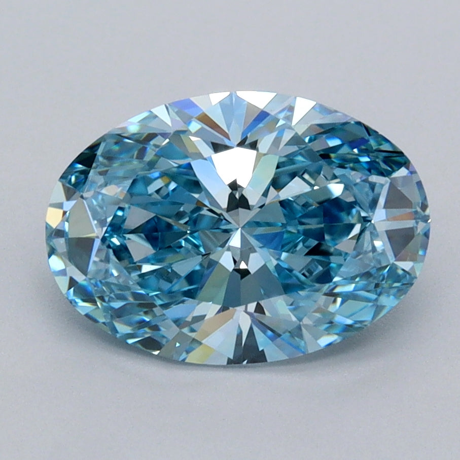 2.07 Carat Oval Shaped, Ideal Cut, VVS2 Clarity, IGI Certified Lab Grown Diamond