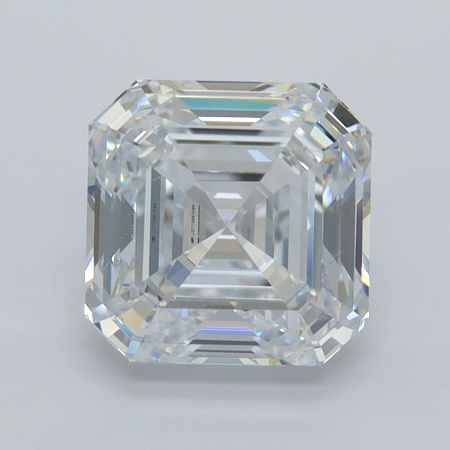 2.47 Carat Asscher Shaped, Ideal Cut, E Color, VVS1 Clarity, IGI Certified Lab Grown Diamond