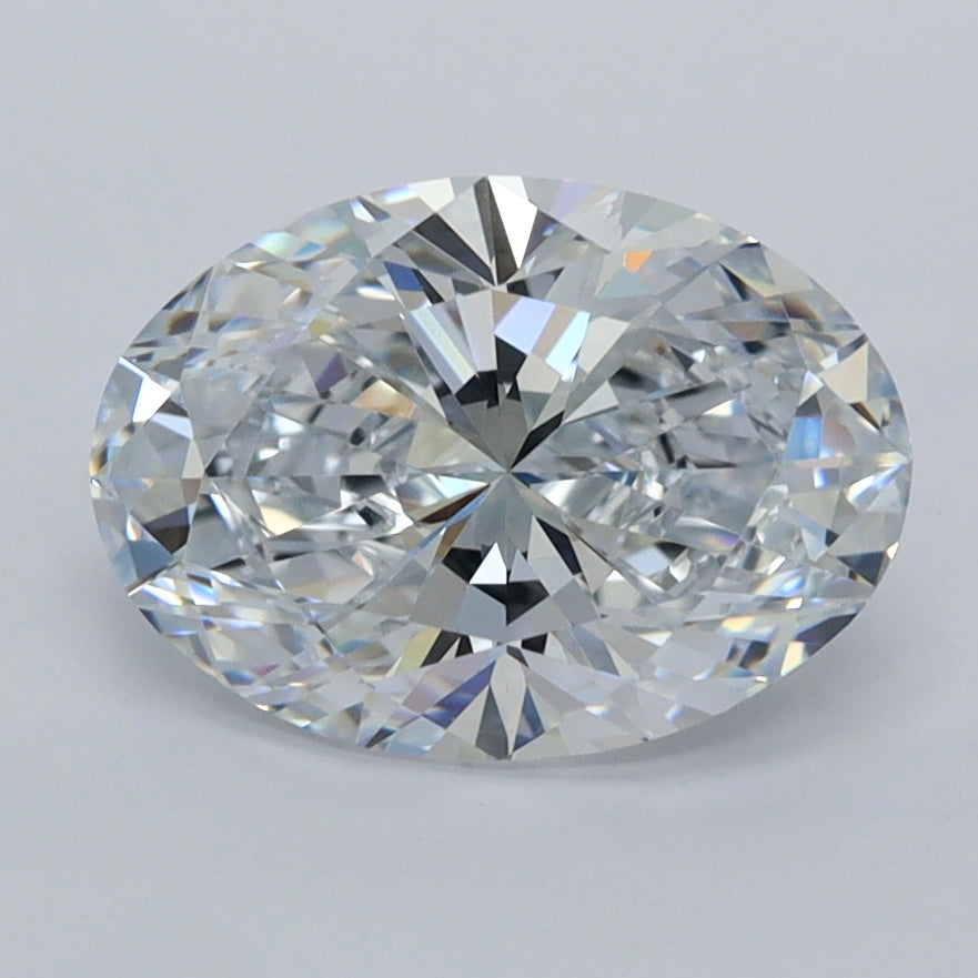 2.06 Carat Oval Shaped, Ideal Cut, D Color, VVS1 Clarity, IGI Certified Lab Grown Diamond
