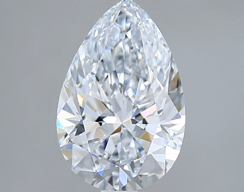 2.00 Carat Pear Shaped, Ideal Cut, E Color, VVS1 Clarity, IGI Certified Lab Grown Diamond
