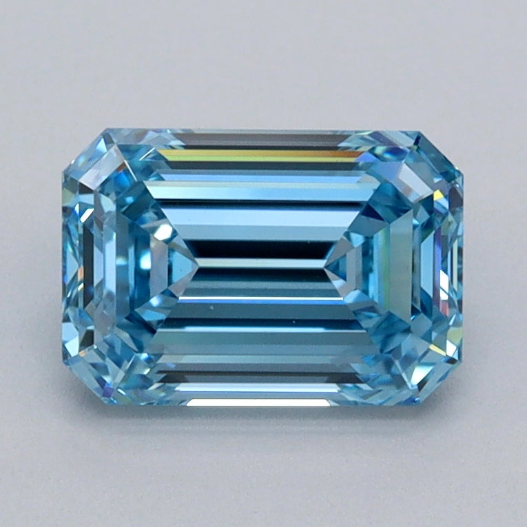 1.53 Carat Emerald Shaped, Ideal Cut, VVS2 Clarity, IGI Certified Lab Grown Diamond