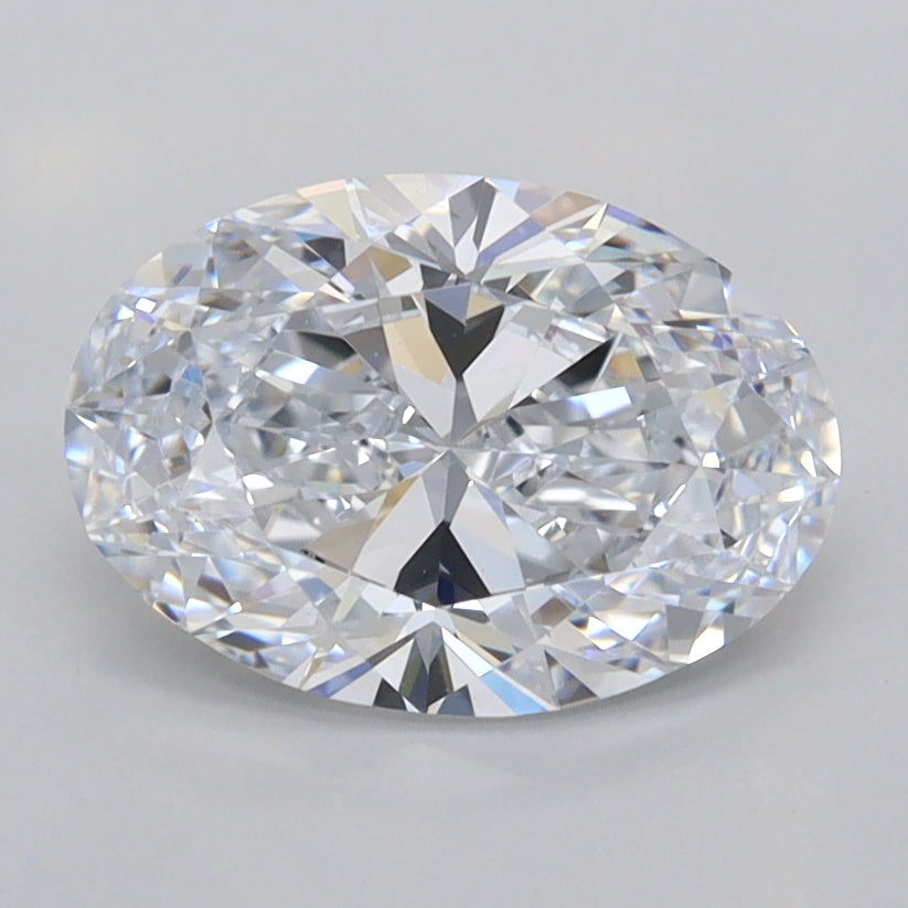 1.58 Carat Oval Shaped, Ideal Cut, D Color, VVS1 Clarity, IGI Certified Lab Grown Diamond