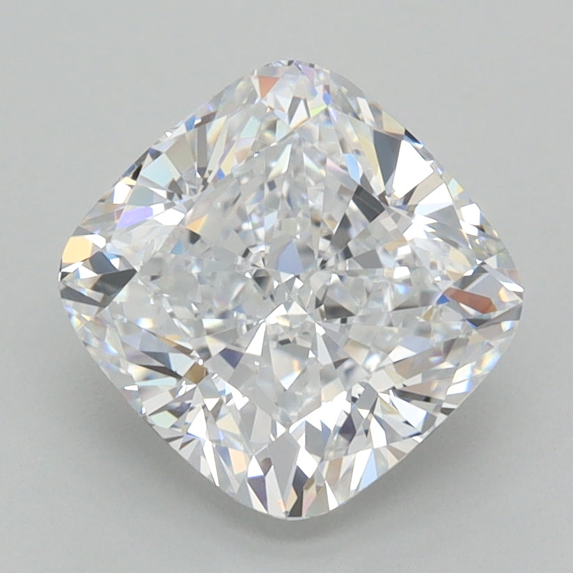 2.51 Carat Cushion Shaped, Ideal Cut, D Color, VVS1 Clarity, IGI Certified Lab Grown Diamond
