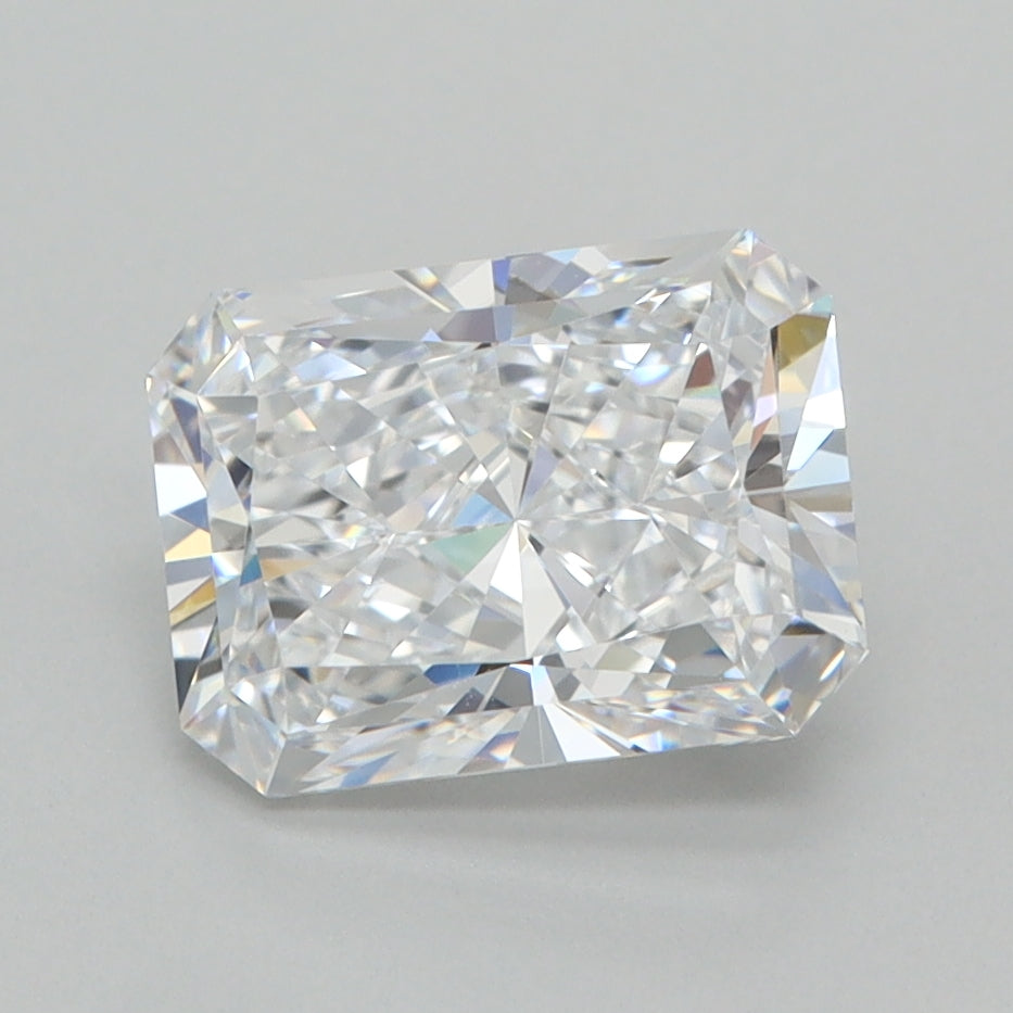 2.04 Carat Radiant Shaped, Ideal Cut, D Color, VVS1 Clarity, IGI Certified Lab Grown Diamond