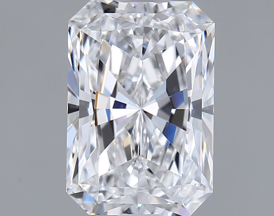 1.53 Carat Radiant Shaped, Ideal Cut, D Color, VVS1 Clarity, IGI Certified Lab Grown Diamond
