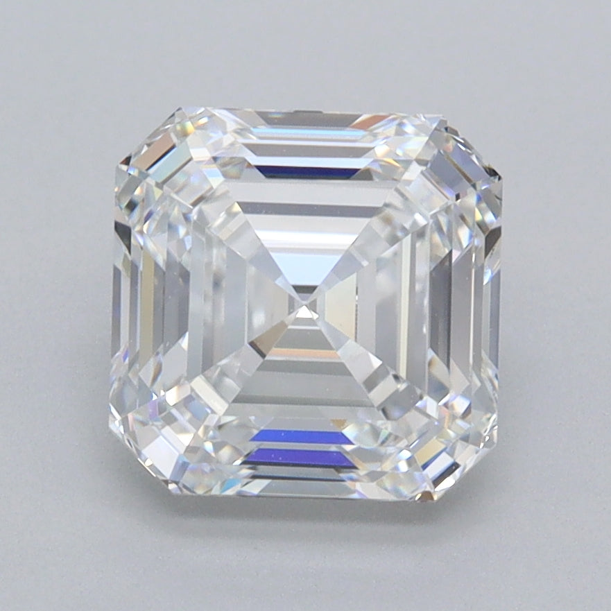 2.50 Carat Asscher Shaped, Ideal Cut, D Color, VVS1 Clarity, IGI Certified Lab Grown Diamond