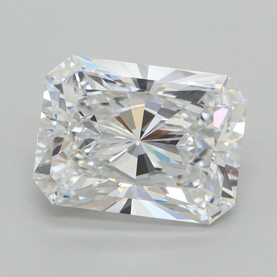 2.53 Carat Radiant Shaped, Ideal Cut, D Color, VVS1 Clarity, IGI Certified Lab Grown Diamond