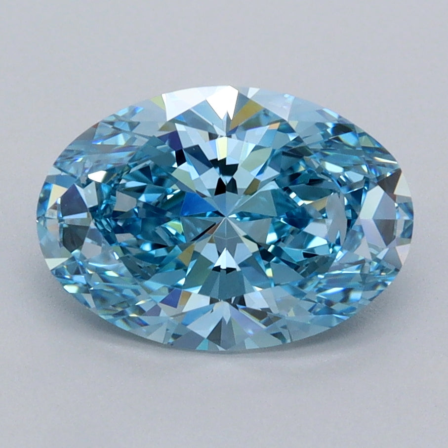 2.07 Carat Oval Shaped, Ideal Cut, VVS2 Clarity, IGI Certified Lab Grown Diamond