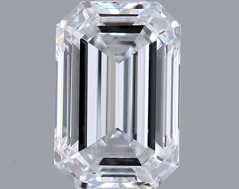 1.53 Carat Emerald Shaped, Ideal Cut, D Color, VVS1 Clarity, IGI Certified Lab Grown Diamond