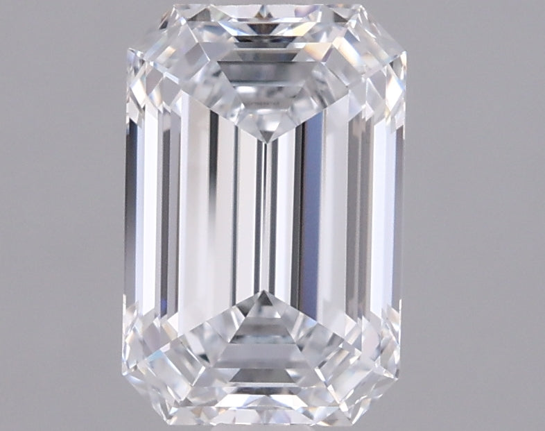 1.56 Carat Emerald Shaped, Ideal Cut, D Color, VVS1 Clarity, IGI Certified Lab Grown Diamond