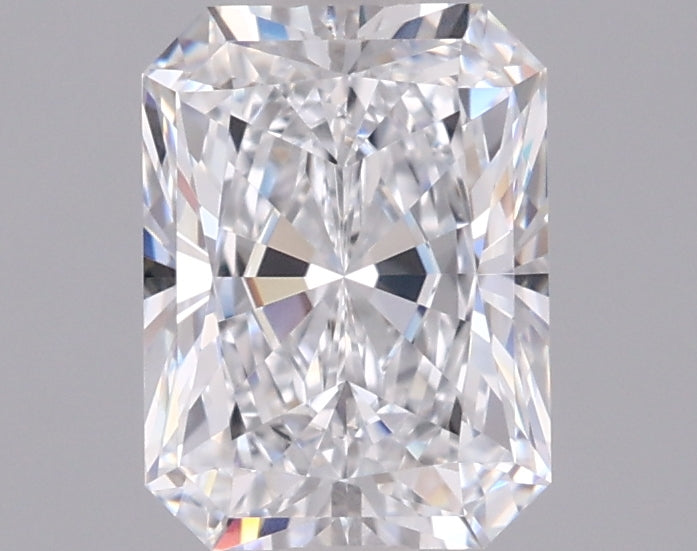 1.54 Carat Radiant Shaped, Ideal Cut, D Color, VVS2 Clarity, IGI Certified Lab Grown Diamond