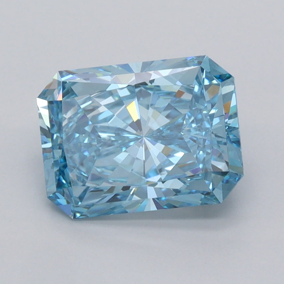 2.51 Carat Radiant Shaped, Ideal Cut, VS2 Clarity, IGI Certified Lab Grown Diamond