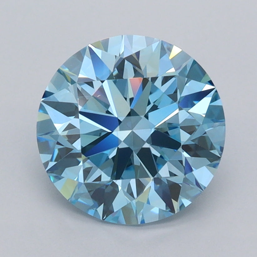 2.04 Carat Round Shaped, Ideal Cut, VVS2 Clarity, IGI Certified Lab Grown Diamond