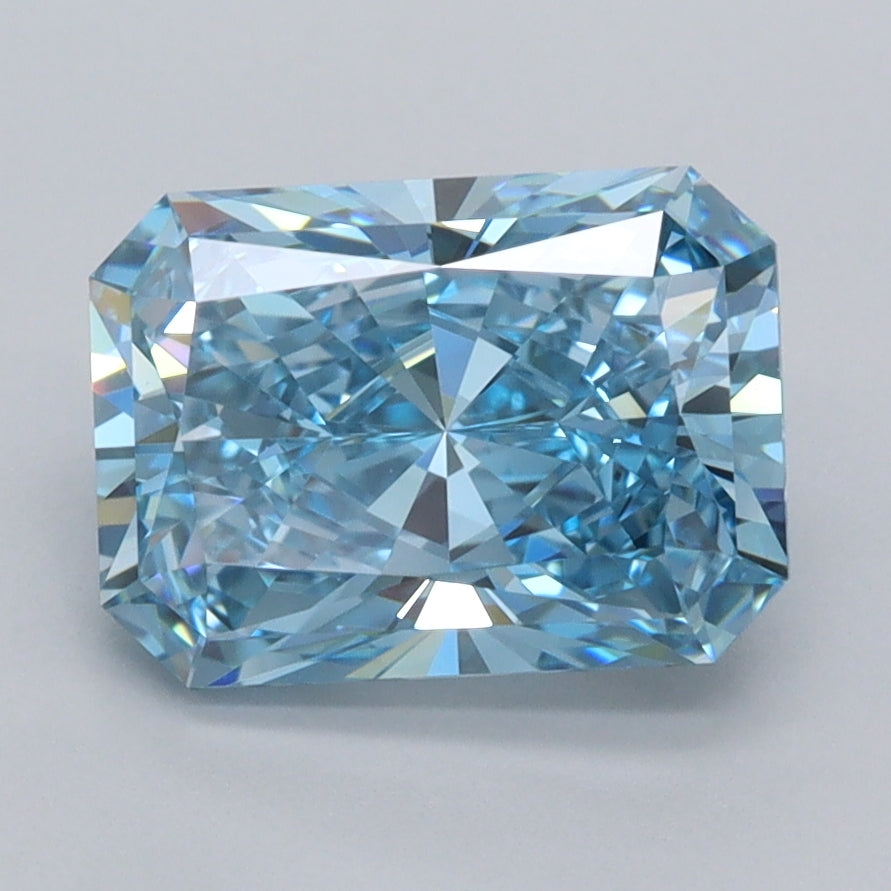 2.53 Carat Radiant Shaped, Excellent Cut, VVS1 Clarity, IGI Certified Lab Grown Diamond