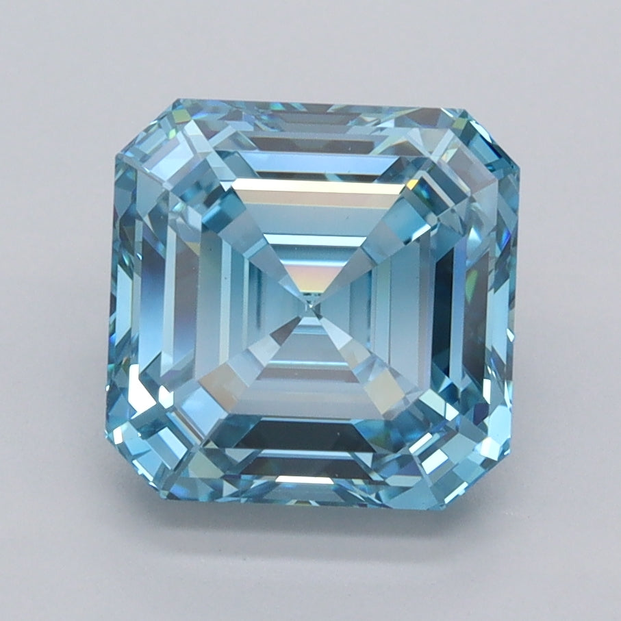 3.01 Carat Asscher Shaped, Ideal Cut, VVS2 Clarity, IGI Certified Lab Grown Diamond