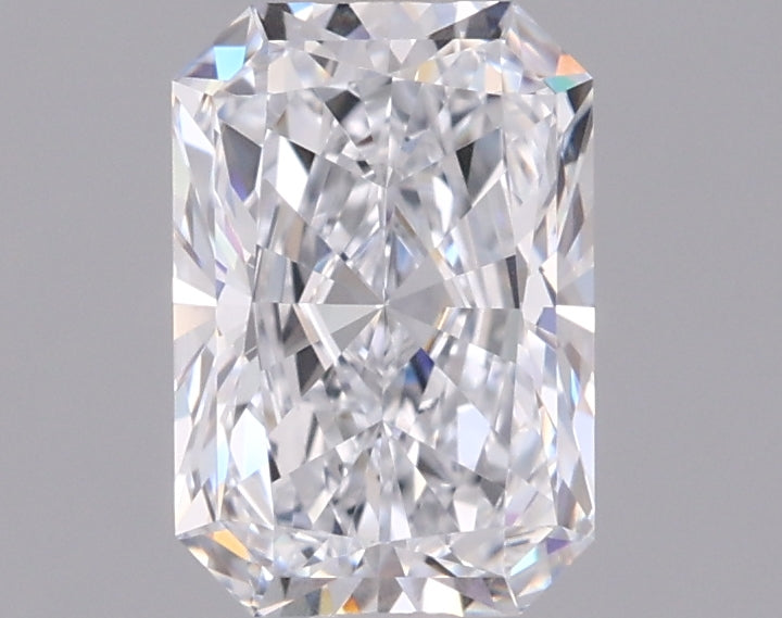 1.33 Carat Radiant Shaped, Ideal Cut, D Color, VVS2 Clarity, IGI Certified Lab Grown Diamond