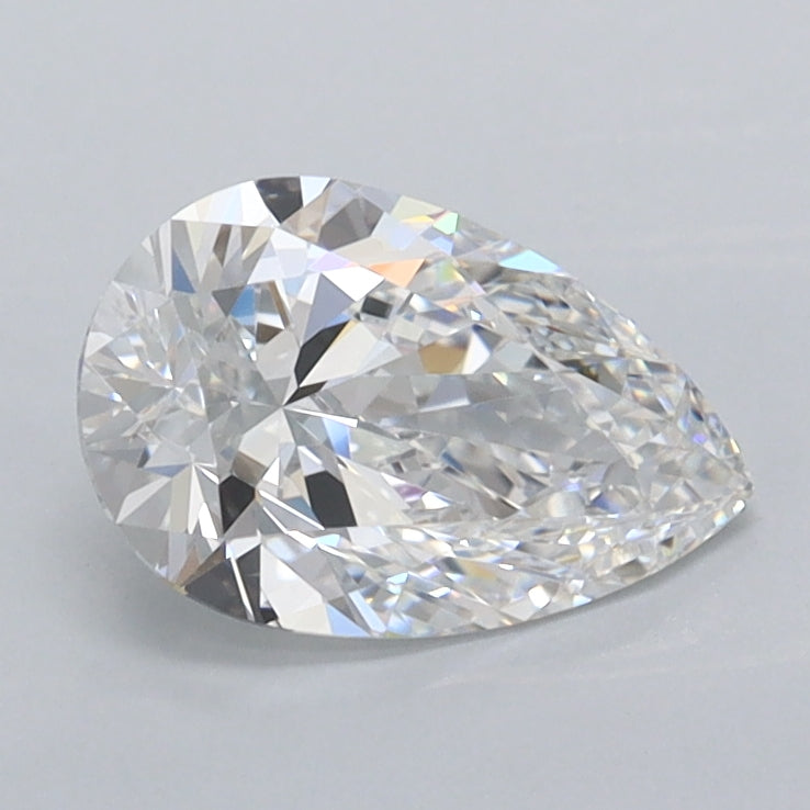 1.01 Carat Pear Shaped, Ideal Cut, D Color, VVS2 Clarity, IGI Certified Lab Grown Diamond