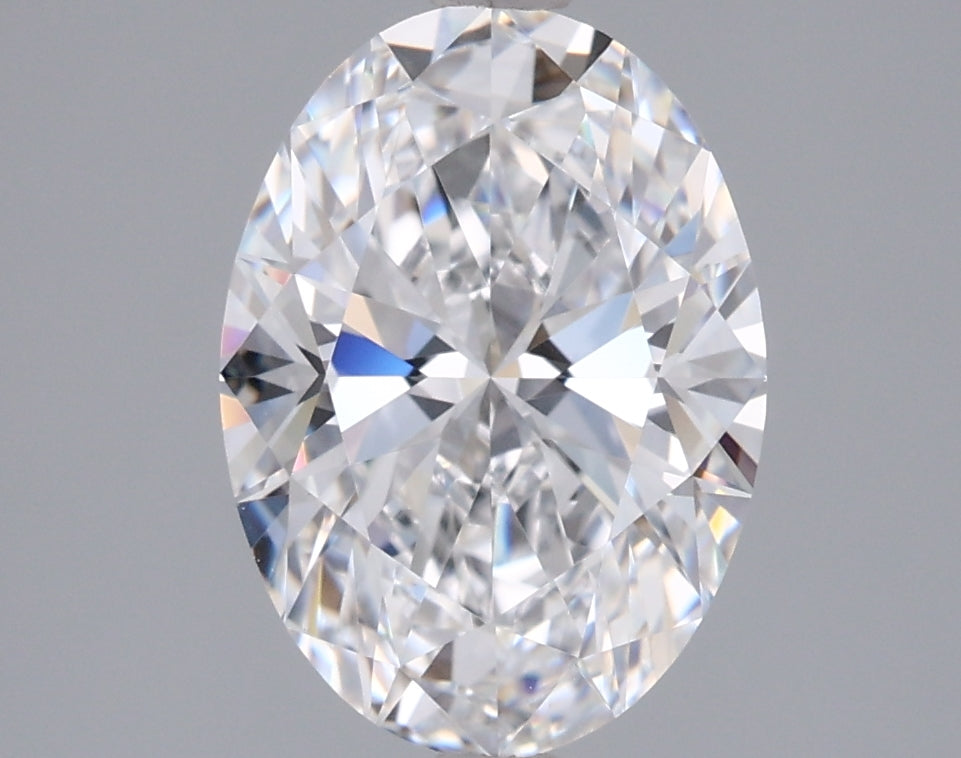 2.06 Carat Oval Shaped, Ideal Cut, D Color, VVS2 Clarity, IGI Certified Lab Grown Diamond