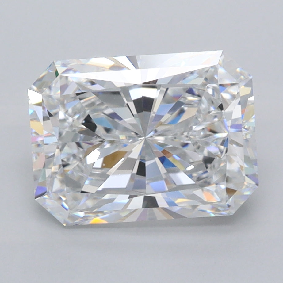 3.04 Carat Radiant Shaped, Ideal Cut, D Color, IF Clarity, IGI Certified Lab Grown Diamond