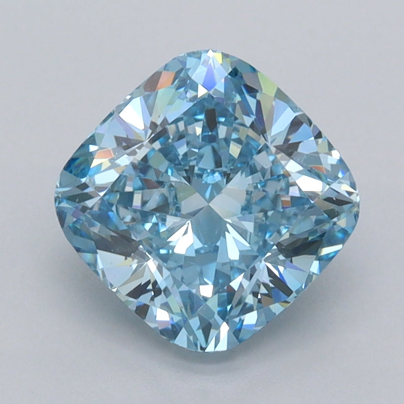 2.02 Carat Cushion Shaped, Ideal Cut, VVS2 Clarity, IGI Certified Lab Grown Diamond