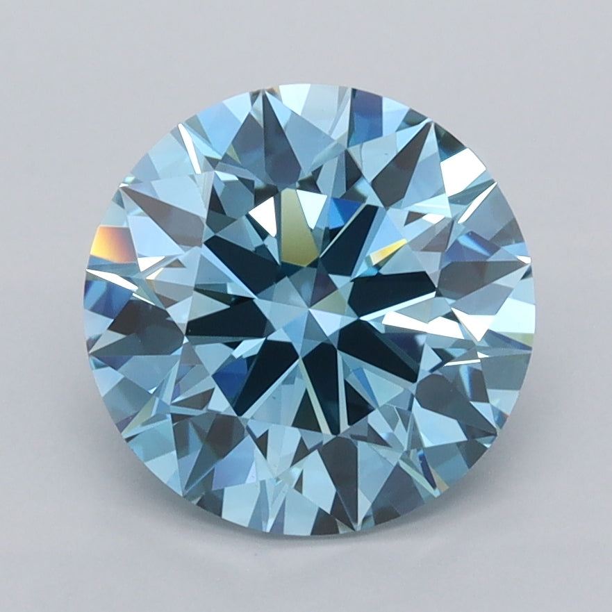 2.50 Carat Round Shaped, Ideal Cut, VVS2 Clarity, IGI Certified Lab Grown Diamond