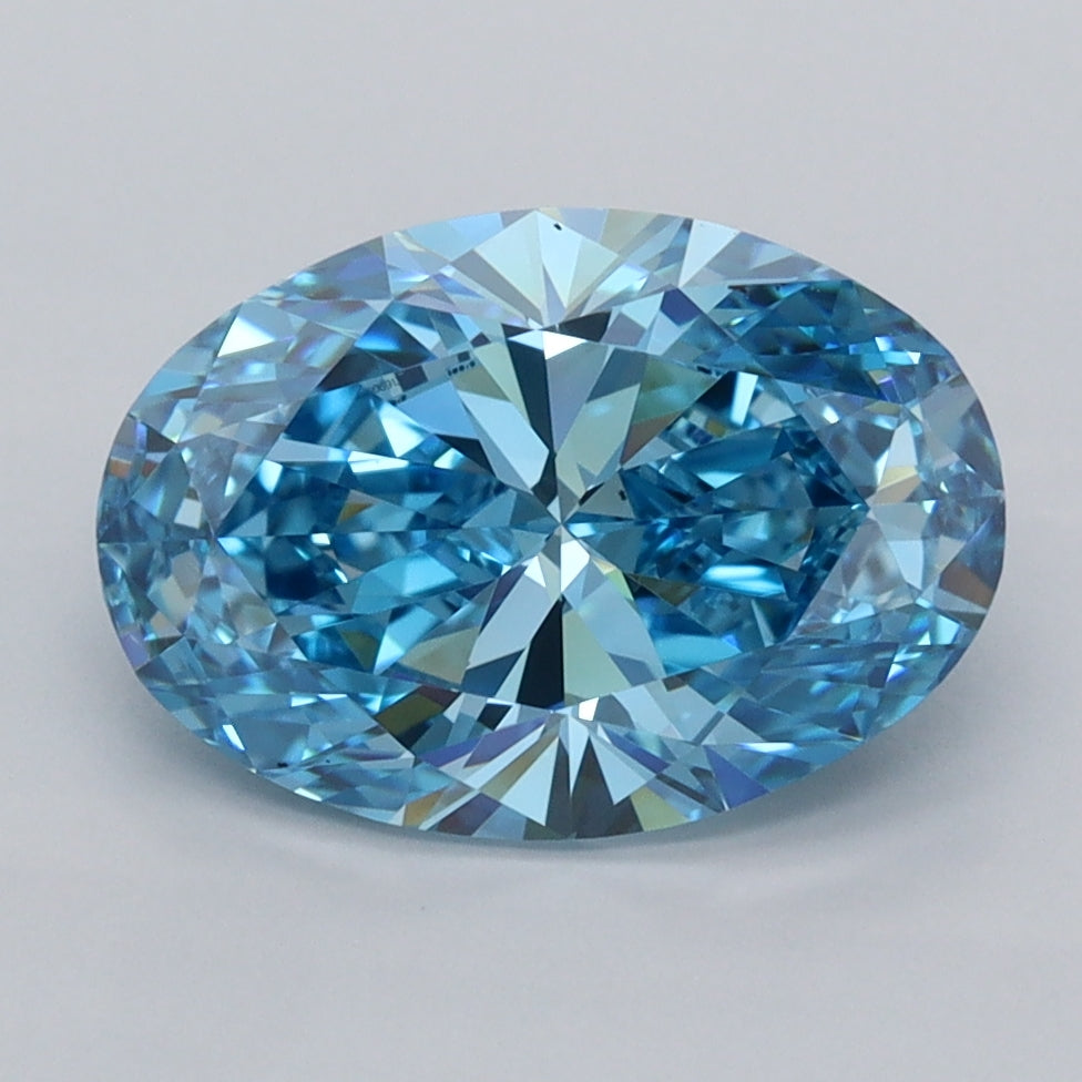 2.55 Carat Oval Shaped, Ideal Cut, VVS1 Clarity, IGI Certified Lab Grown Diamond