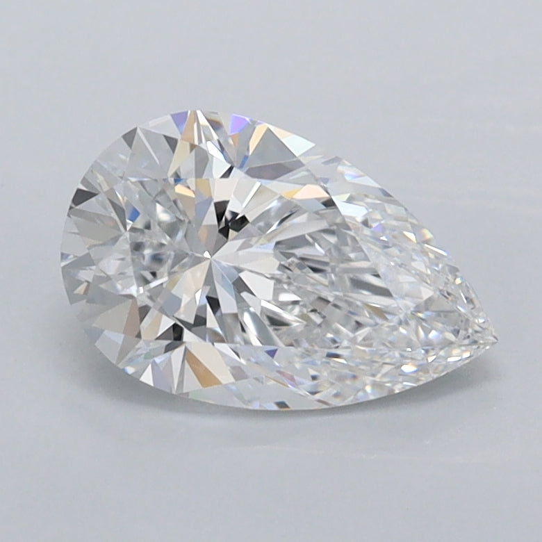 1.05 Carat Pear Shaped, Excellent Cut, D Color, VVS1 Clarity, IGI Certified Lab Grown Diamond