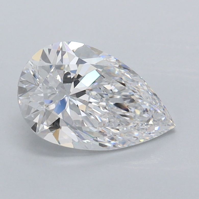 1.02 Carat Pear Shaped, Ideal Cut, D Color, VVS1 Clarity, IGI Certified Lab Grown Diamond