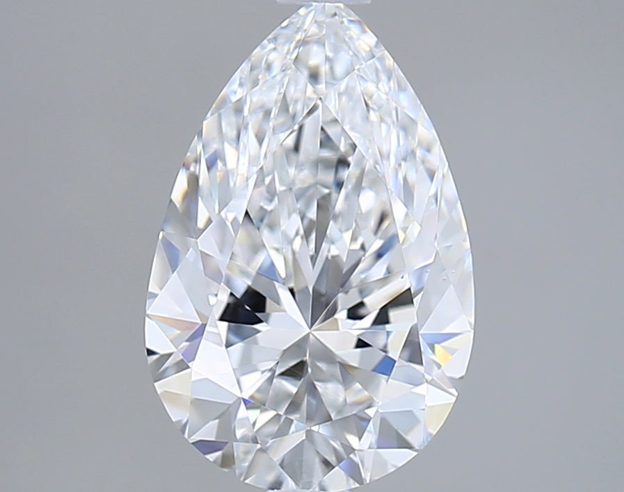 1.90 Carat Pear Shaped, Excellent Cut, D Color, VS1 Clarity, IGI Certified Lab Grown Diamond