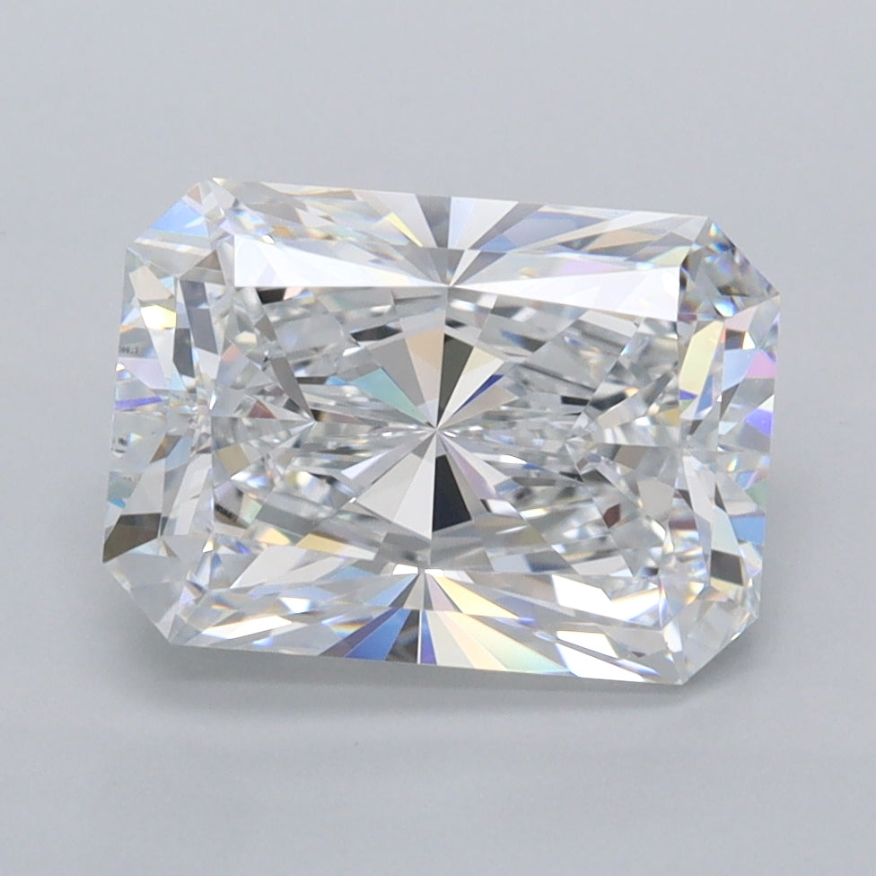 3.06 Carat Radiant Shaped, Excellent Cut, D Color, VVS1 Clarity, IGI Certified Lab Grown Diamond