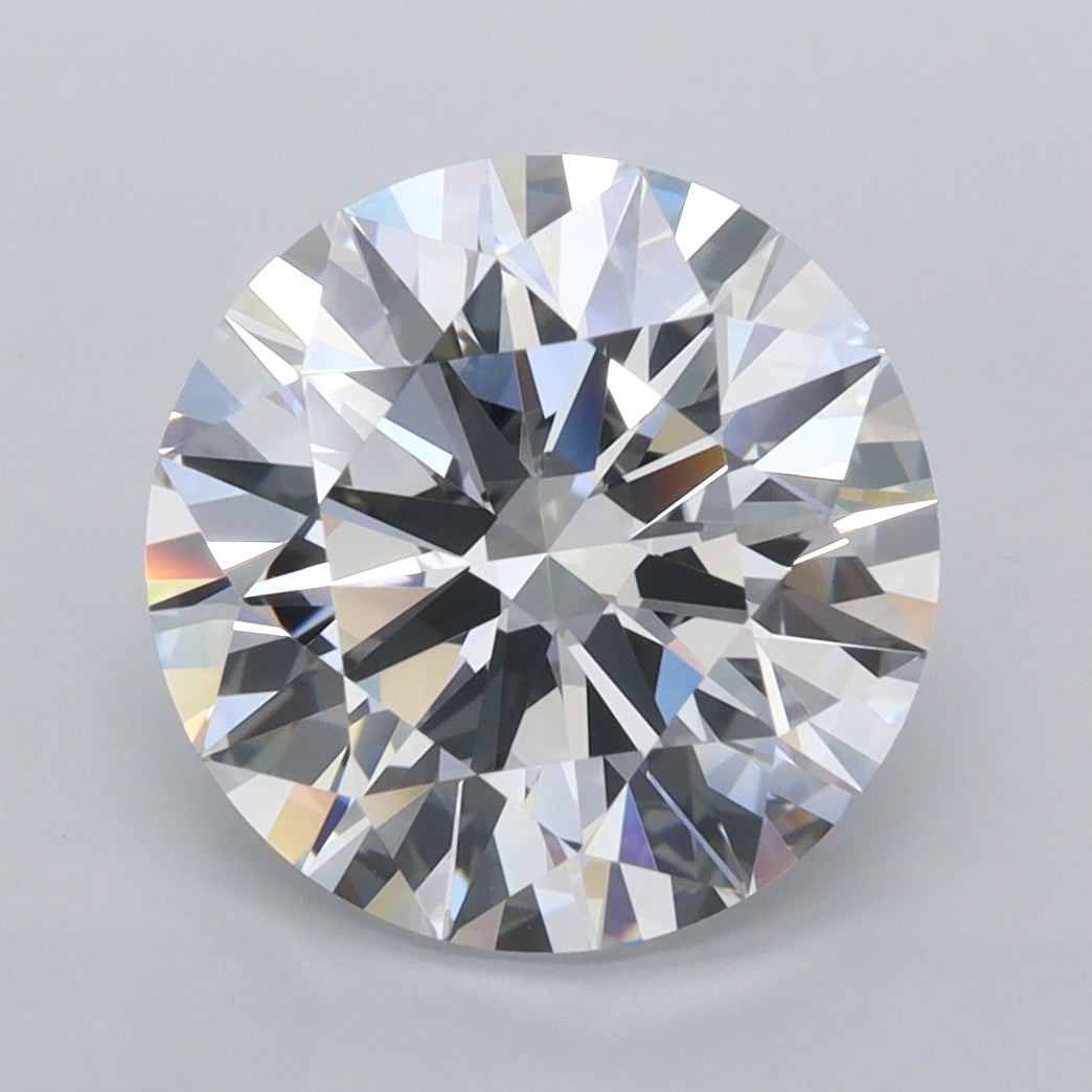4.01 Carat Round Shaped, Excellent Cut, D Color, VVS1 Clarity, IGI Certified Lab Grown Diamond