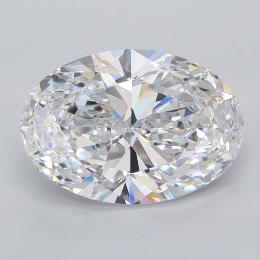 2.33 Carat Oval Shaped, Ideal Cut, D Color, VVS1 Clarity, IGI Certified Lab Grown Diamond