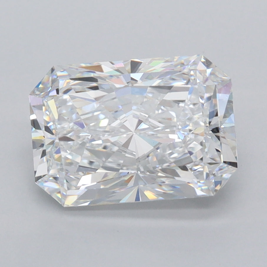 2.50 Carat Radiant Shaped, Excellent Cut, D Color, VVS1 Clarity, IGI Certified Lab Grown Diamond