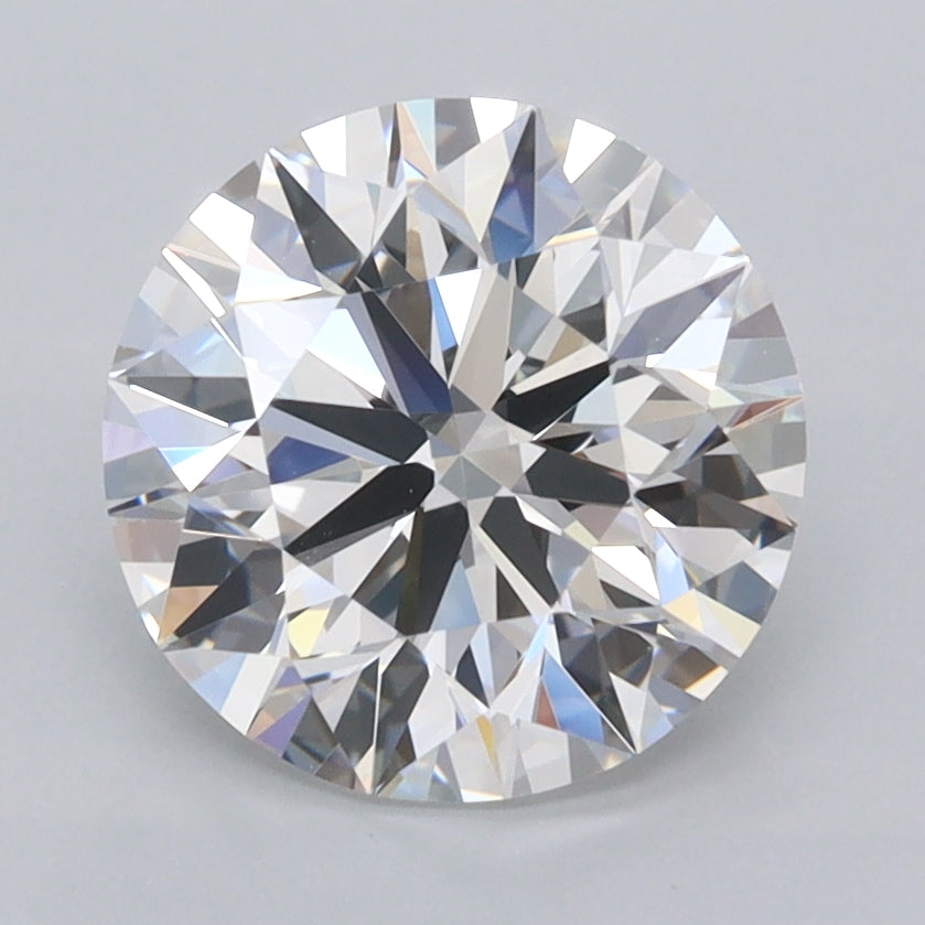 2.50 Carat Round Shaped, Excellent Cut, D Color, VVS1 Clarity, IGI Certified Lab Grown Diamond