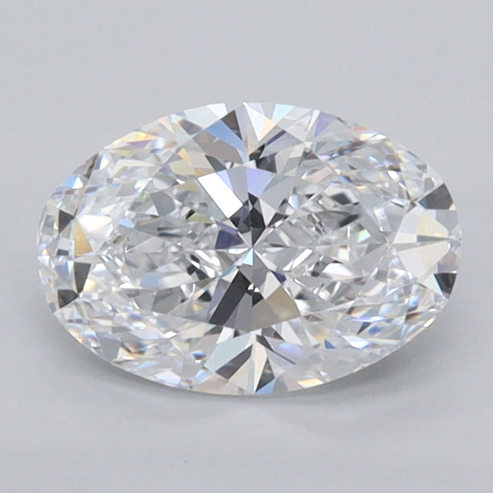 1.02 Carat Oval Shaped, Ideal Cut, D Color, FL Clarity, IGI Certified Lab Grown Diamond