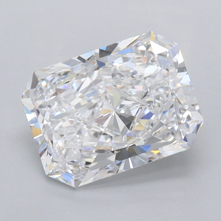 1.49 Carat Radiant Shaped, Ideal Cut, D Color, VVS2 Clarity, IGI Certified Lab Grown Diamond