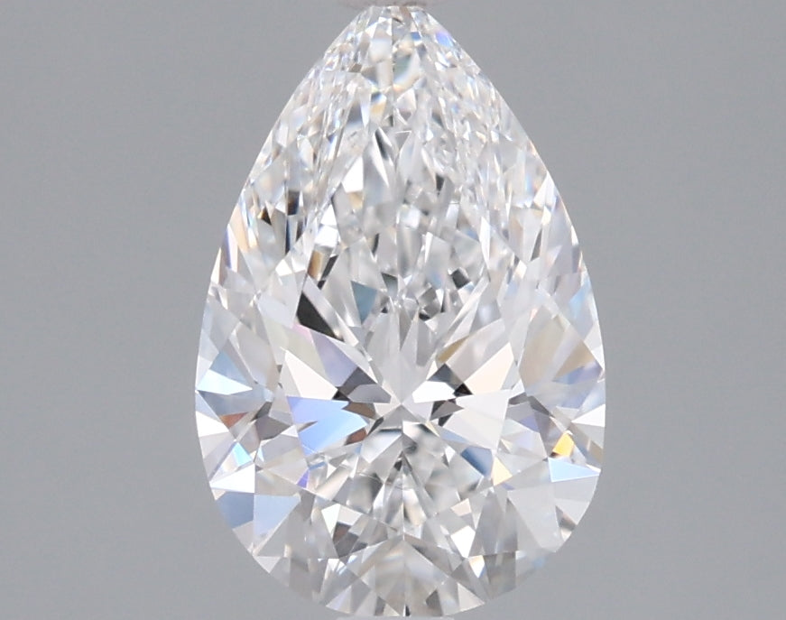 1.57 Carat Pear Shaped, Ideal Cut, D Color, VVS2 Clarity, IGI Certified Lab Grown Diamond