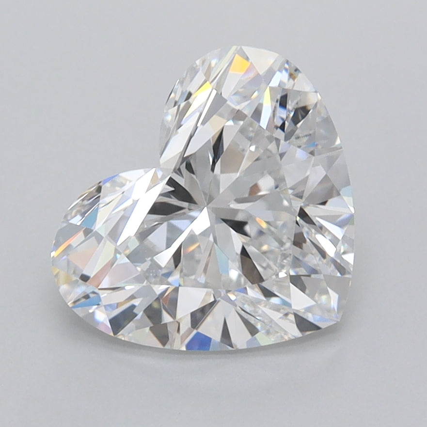 2.08 Carat Heart Shaped, Ideal Cut, D Color, VVS1 Clarity, IGI Certified Lab Grown Diamond
